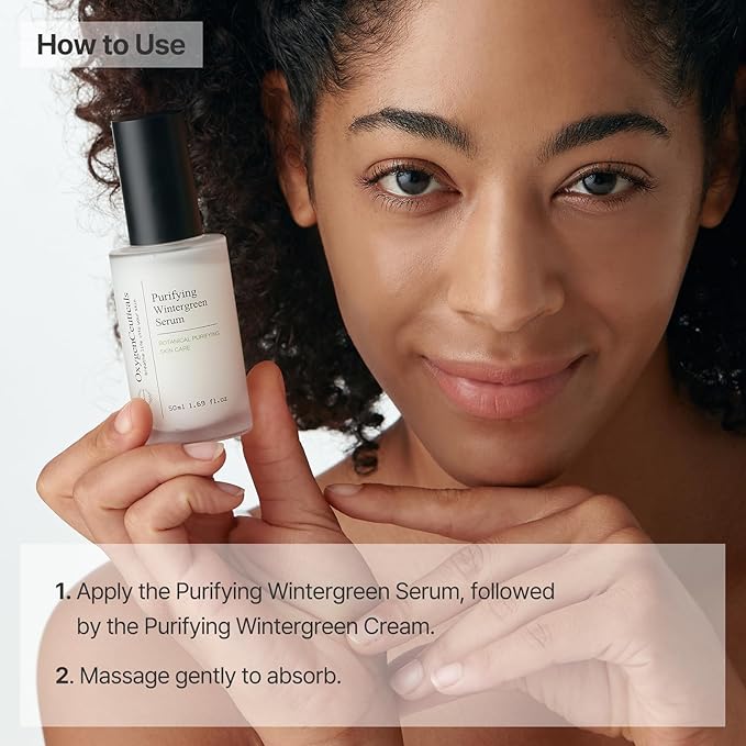 Two-Step Acne Treatment Kit, OxygenCeuticals Purifying Kit, 2 products, Serum + Moisturizer, Breakout Prevention, Acne & Blemish Control, for teens, tweens, males and females, Made in Korea-VivaGrace Women