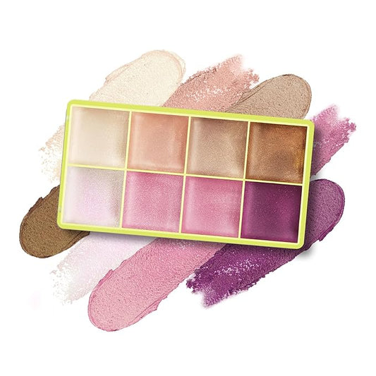 Eyeshadow Stick, Shimmer and Matte Cream Eye Shadow Brightener Sticks Eyeliner Pencil Crayon, Waterproof Long Lasting Eye Highlighter Stick Makeup,0.056 Oz (8-color eyeshadow palette)
