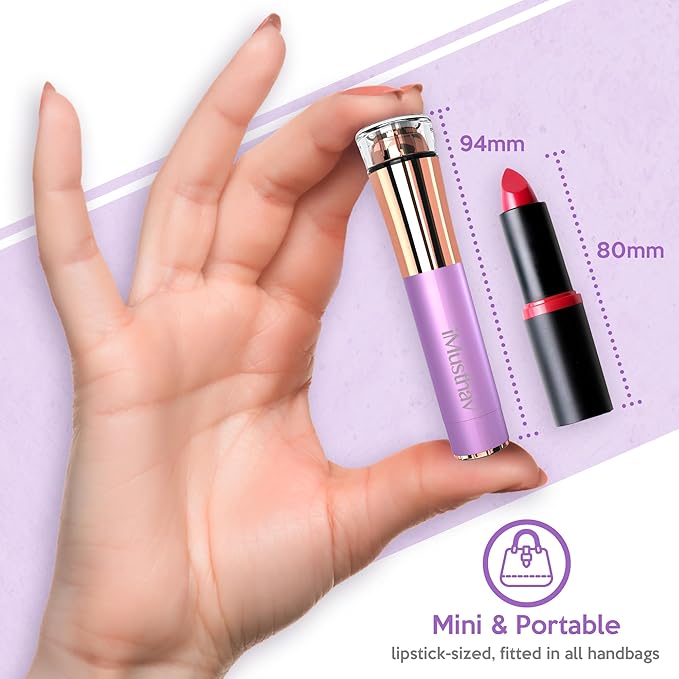 Portable Facial Hair Remover for Women – Painless, Fast & Precise Flawless Electric Razor & Epilator for Face, Lips, Chin Hair Removal – 18K Gold-Plated, 360° LED Light-VivaGrace Women