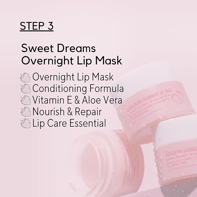 W7 Peachy Clean Makeup Removal, Aftercare & Cleansing Set - Remove Makeup, Moisturise & Soothe Skin and Lips - Including Sweet Dreams Overnight Lip Mask and Watermelon Wave Hydro-Glow Moisturiser-VivaGrace Women