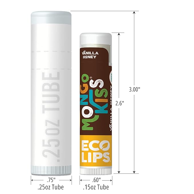 Mongo Kiss USDA Organic Lip Balm Set 8-pack (0.15 oz. each) with Mongongo Oil & Cocoa Butter to Moisturize Chapped Lips | Made in USA by Eco Lips (Variety)-VivaGrace Women