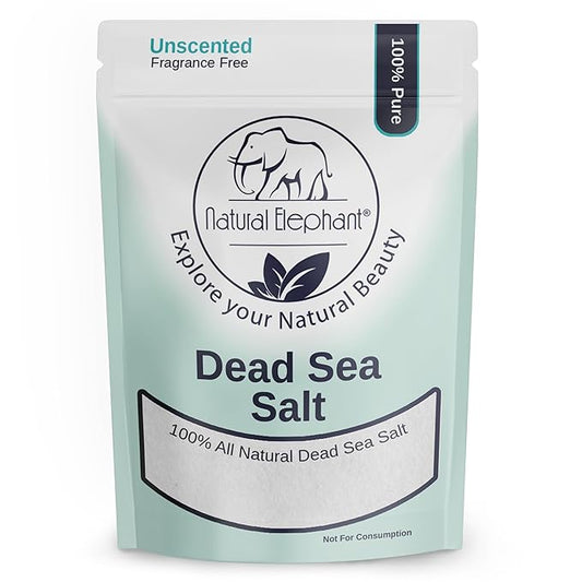 Natural Elephant Dead Sea Bath Salt | 1 Pound Bag (16oz) | 100% Natural and Pure| Fine Grain | Ideal for Baths and Soaks-VivaGrace Women