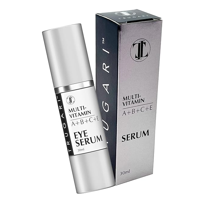 Eye Serum, Multi-Vitamin Skin Care Serum with Vitamins A, B, C and E, Rejuvenating Dark Spot Remover for Face and Under Eyes, Improves Age Spots, Fine Lines and Wrinkles, 30 ml-VivaGrace Women