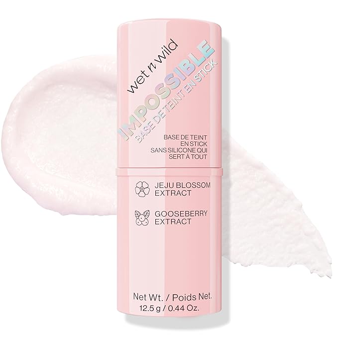 wet n wild Impossible Primer Stick, Enriched with Gooseberry & Jeju Blossom for a Brightening Durable Makeup Base, Vegan & Cruelty-Free-VivaGrace Women