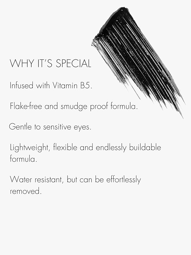 SWEED - Cloud Mascara | Flake-Free, Smudge-Proof, Volumizing | Vitamin B5 | Vegan, Cruelty-Free, Clean Beauty (Black, 0.4 oz | 12 ml)
