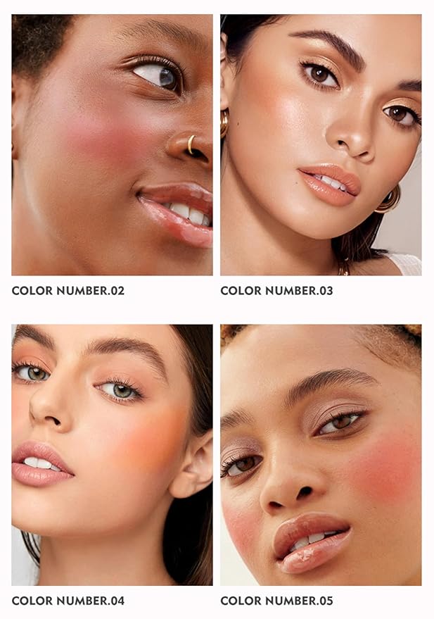 MAEPEOR Cream Blush 9 Color Smooth High-Pigmented Buildable Face Blush Long-Lasting Natural Look Face Blush for Cheeks (Color 03)-VivaGrace Women