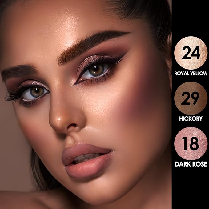 FOCALLURE 3 Pcs Cream Contour Sticks,Shades with Highlighter & Bronzer & Blush,Non-greasy Long-wear Face Contouring Pen,Easy to Sculpt the Face and Create a Lightweight Finishing Makeup,DEEP-VivaGrace Women