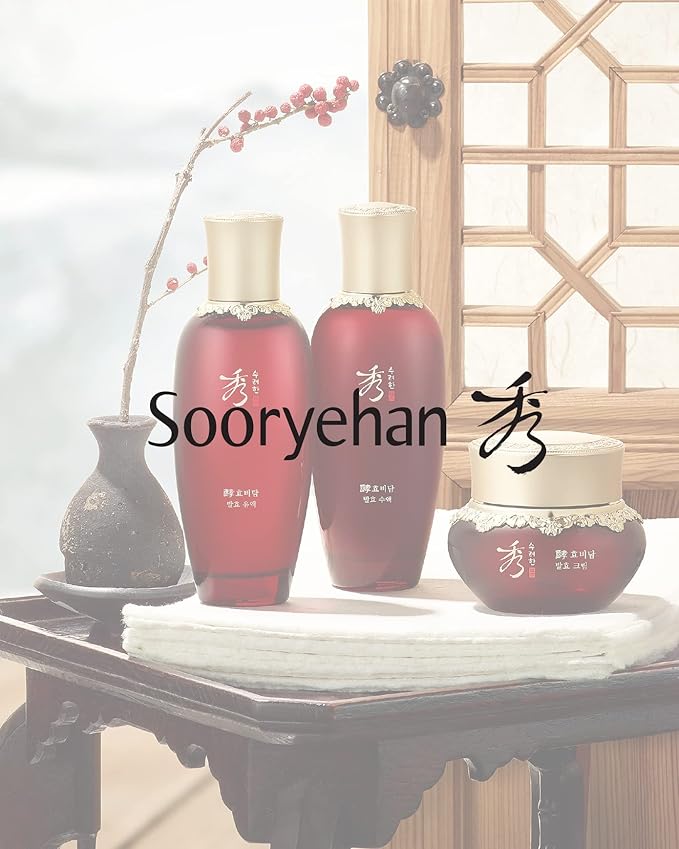 Sooryehan Hyobidam Fermented Skincare Gift Set (13.53fl oz) - Premium Korean Skin Care for Intense Hydration, Elasticity. Ginseng, Snow Fungus.-VivaGrace Women