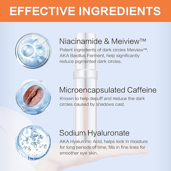 Elastic Brightening Youth Activating Eye Cream for dark circles and puffiness, 0.71 oz-VivaGrace Women