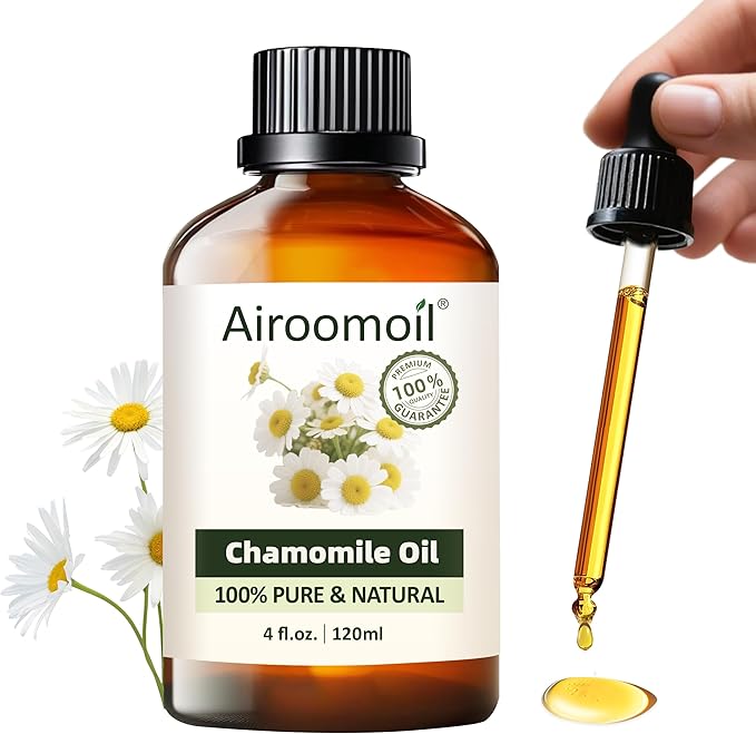 Pure Chamomile Essential Oil, 100% Pure Natural Chamomile Essential Oil, Premium Grade Essential Oils for Diffusers for Home, Skin, Care Massage, Soap Making, Aromatherapy, 4 Fl Oz | 120ml-VivaGrace Women