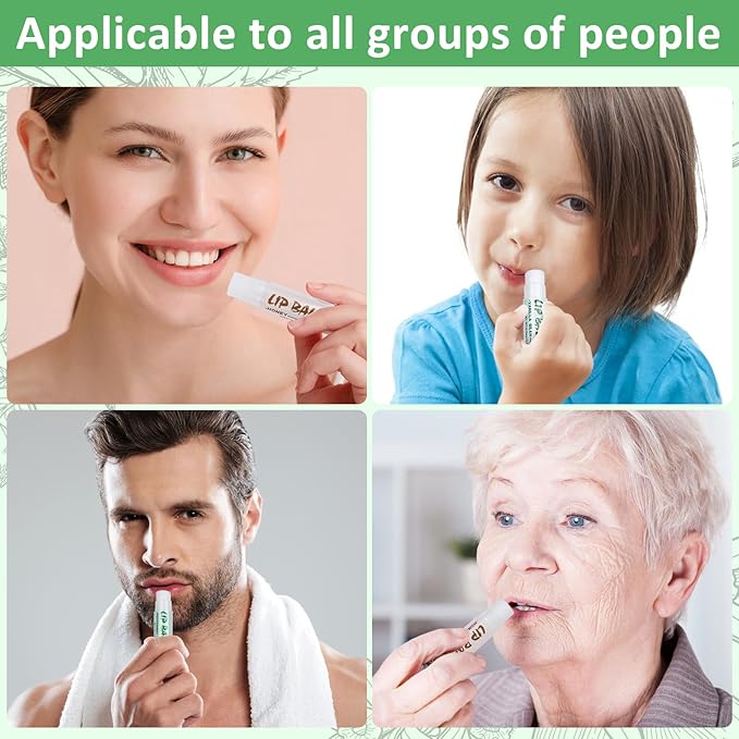 24 Pack Lip Balm Bulk, Vanilla Mint Honey, 100% Natural Lip Balm with Vitamin E and Coconut Oil, Moisturizing Lip Balm for Dry Lips-VivaGrace Women