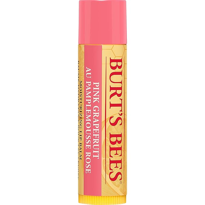 Burt's Bees Lip Balm - Pink Grapefruit, Lip Moisturizer With Responsibly Sourced Beeswax, Tint-Free, Natural Origin Conditioning Lip Treatment, 2 Tubes, 0.15 oz.-VivaGrace Women