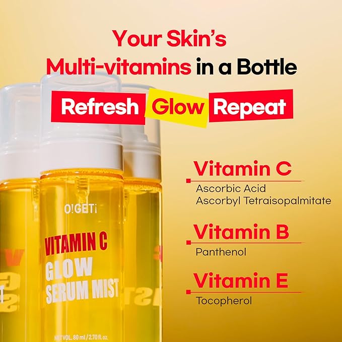 Vitamin C Serum Mist | Vitamin C, Hyaluronic acid, Moisturizing mist for face, all skin type, Korean skincare, for men and women, 2.70 Fl.Oz (80ml)-VivaGrace Women