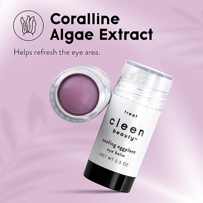 Cleen Beauty Cooling Eggplant Eye Balm | Under Eye Stick | Dark Circles Under Eye Treatment for Women | Puffy Eyes Treatment - Paraben Free | 0.5 Oz-VivaGrace Women
