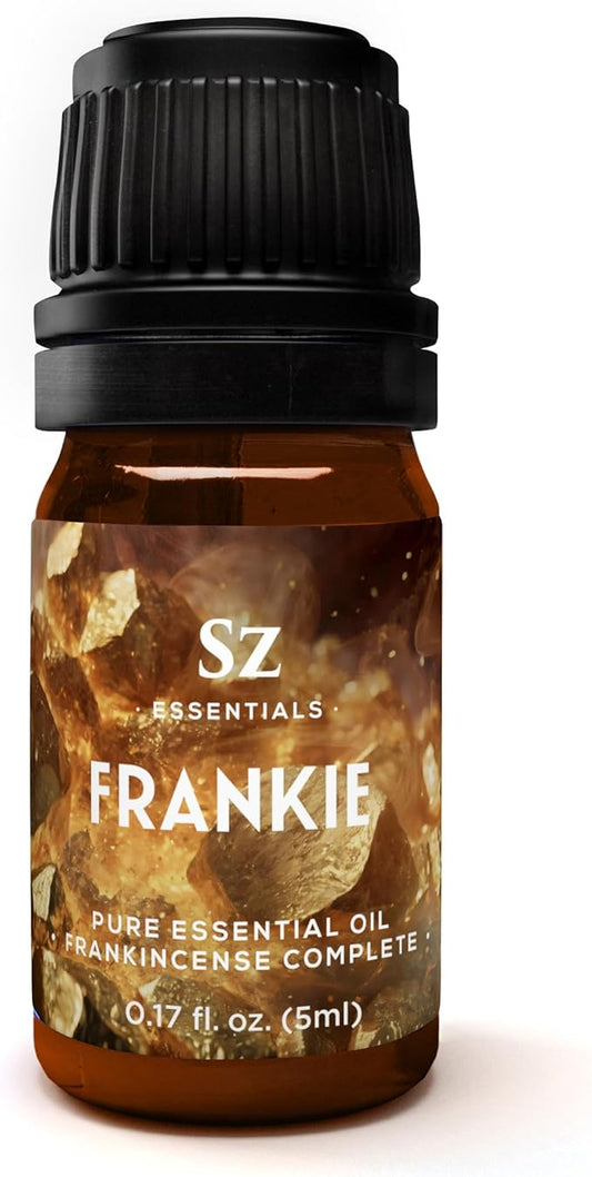 Frankie - Frankincense Complete Pure Essential Oil - 100% Natural and Undiluted - Extracted from 5 top Boswellia Trees - Warm & Rich Balsamic Scent with Hints of Earthy Spice -0.17 oz-VivaGrace Women