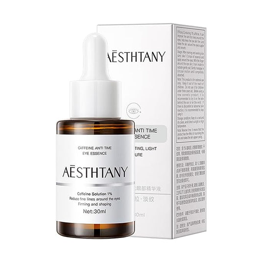 Caffeine Niacinamide Organic Carnosine Serum 1 Fl Oz / 30ml Reduce fne lines around the eyesFirming and shaping Anti-Aging,Moisturizing, Anti-Wrinkle Eye Serum - Skin Repair (Caffeine)-VivaGrace Women