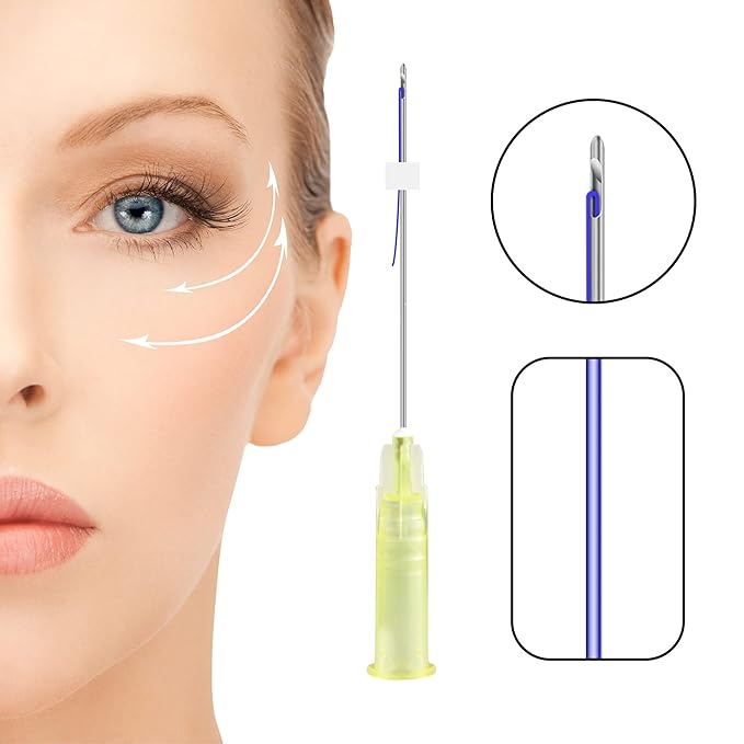 Pdo Threads Lift for Eyes, Pdo Lifting Thread, Improves Wrinkles And Sagging Around The Eye Area (20PCS-30G*38MM)-VivaGrace Women