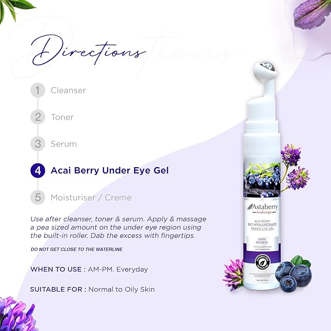 Acai Berry Under Eye Cream For Dark Circles And Puffiness – Hyaluronic Acid, & Retinol Repairs Fine Lines, Wrinkles & Bags Under Eye Area-VivaGrace Women