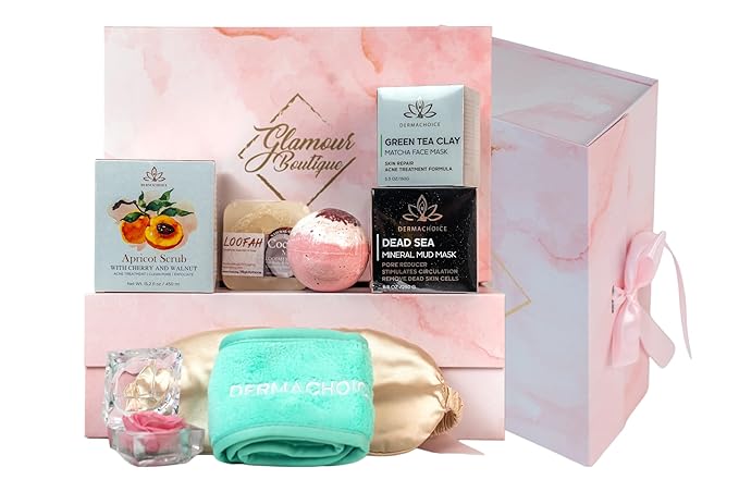 Skin Repair Spa Gift Set - 8 Piece Skin Care Products for Women, Beauty & Personal Care - Full Size Skincare Set Spa Gift Basket, Infused with Minerals & Vitamins - Gift Box Spa Kit-VivaGrace Women