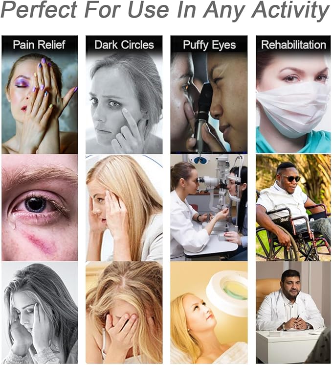 Under Eye Patches for Puffy Eyes, Reusable Ice Gel Eye Pads Cooling Eye Patch Hot Cold Therapy Eye Mask 10Pack-VivaGrace Women