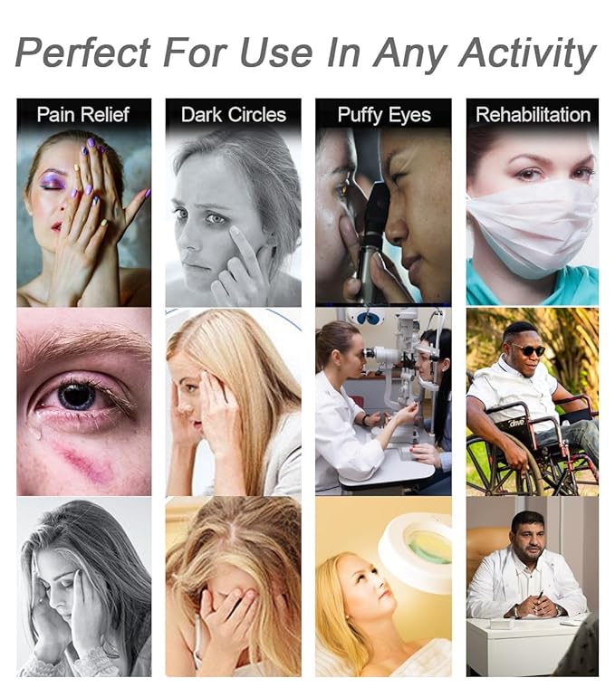 Under Eye Patches for Puffy Eyes, Hot Cold Treatment Cooling Gel Eye Pads Eye Mask for Wrinkles Dark Circles Puffiness Eye Bags 6PCS-VivaGrace Women