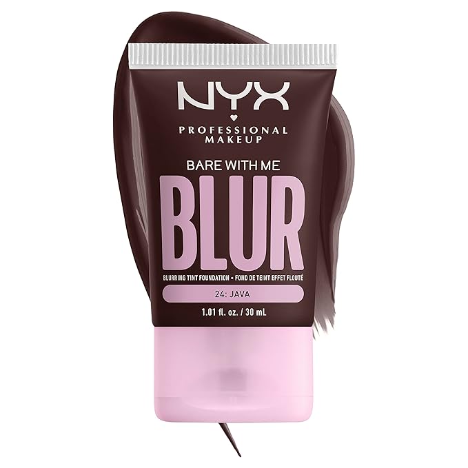 NYX PROFESSIONAL MAKEUP Bare With Me Blur Skin Tint Foundation Make Up with Matcha, Glycerin & Niacinamide - Java-VivaGrace Women