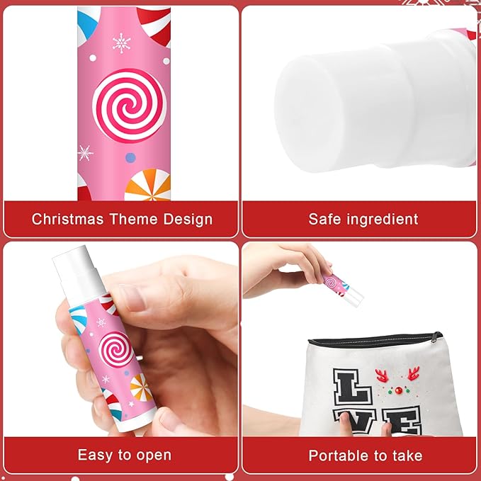 Sosation 80 Pcs Christmas Flavored Lip Balm Bulk Christmas Stocking Gift Set Holiday Celebrate Lip Balm Stick Beauty Care-VivaGrace Women