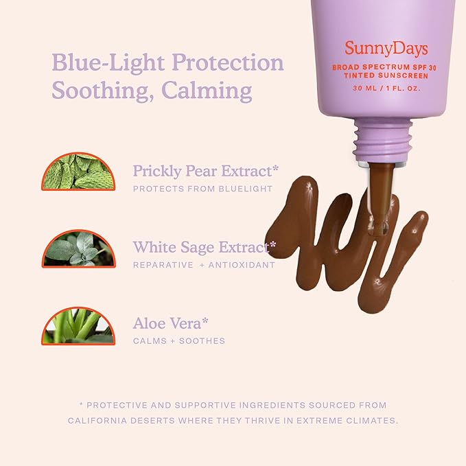 Tower 28 Beauty SunnyDays SPF 30 Tinted Mineral Sunscreen - For Sensitive Skin - 2-in-1 Facial Broad Spectrum UVA/UVB Protection + Foundation - Shade 70 VENICE, 1 Fl Oz-VivaGrace Women