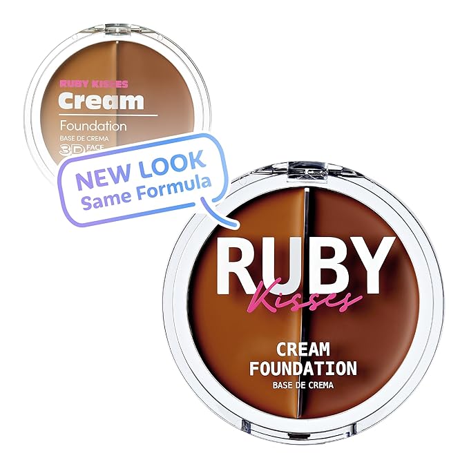 Ruby Kisses 3D Face Creator Cream Foundation & Concealer, 12 Hours Long Lasting, Medium to Full Coverage, Non-Greasy, Ideal for Makeup & Contour Palette (Level 12)-VivaGrace Women