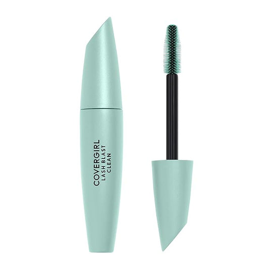CoverGirl Lash Blast Clean Volume Mascara, Vegan Formula, Volumizing, Smudge-Proof, Cruelty Free, Pitch Black, 1 Count