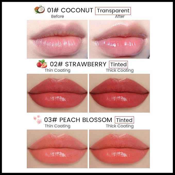 Tinted Lip Balm, Tinted Chapstick 2 in 1 Moisturizing Lip Balm and Buildable Lipstick, Instant Hydration Chapped Lips and Pale Lips, Keep Lips Hydrated Lip Moisturizer, 0.16Oz, Pack of 6-VivaGrace Women