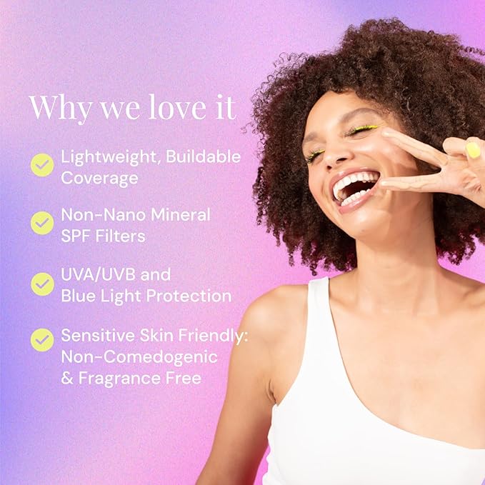 Naked Sundays BeautyScreen™ SPF 50 Mineral Peptide Foundation Tint – 2-in-1 Skin Tint & Mineral Sunscreen | Radiant, Buildable Coverage, Acne-Safe, Infused with Peptides (8 Golden Mahogany, 1.01 oz)-VivaGrace Women