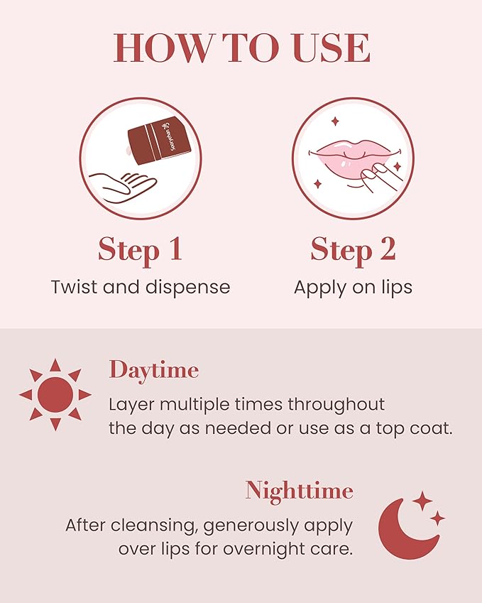 Sooryehan Tinted Lipcerin Lip Balm (0.5fl oz) - Age-Defying, Plumping, Hydrating, Nourishing Lip Care for Dry, Chapped Lips. Korean Skin Care. Peptides, Collagen, Shea Butter, Plant-Based Squalane.-VivaGrace Women