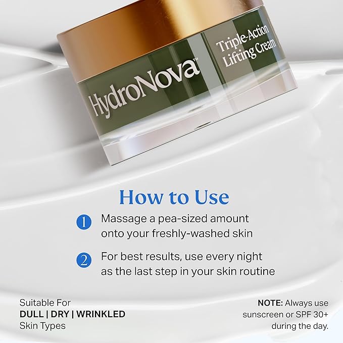 HYDRONOVA Anti-Aging Moisturizer Face Cream and Tighten and Lift Neck Cream - Facial Moisturizer for Women - Skin-Firming Wrinkle Formula with Retinol - PM Moisturizer for Face, Neck and Décolleté-VivaGrace Women