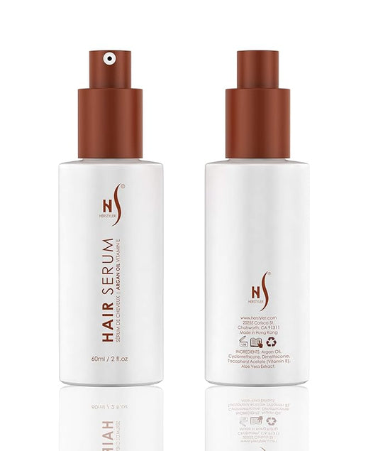 Herstyler Argan Oil Serum for Natural Shine - Anti-Frizz Straightening Serum for Damaged Tresses (Pack of 2)-VivaGrace Women