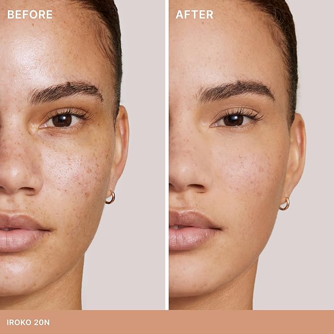 ILIA - Skin Rewind Complexion Stick - Foundation + Concealer + Skincare | Non-Toxic, Vegan, Cruelty-Free, Clean Makeup (20N - Iroko, 0.35 oz | 10 g)-VivaGrace Women