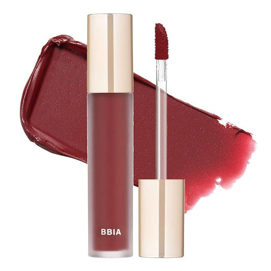 BBIA Last Velvet Tint - Soft & Creamy Matte Finish Lip Stain, Blur Effect with Velvety Texture, Long-Lasting, High Pigment, Lightweight, Non-Drying, Vegan, Korean Lip Makeup (V15 EDGE BOSS)-VivaGrace Women