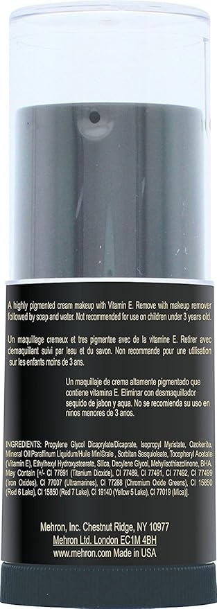 Mehron Makeup CreamBlend Stick | Face Paint, Body Paint, & Foundation Cream Makeup | Perfect for Halloween .75 oz (21 g) (Medium Dark 0)-VivaGrace Women