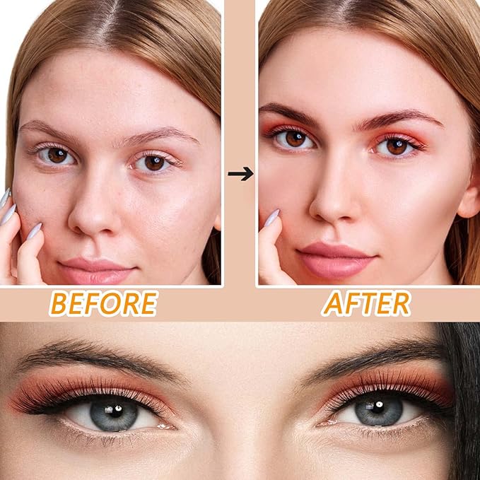 3 PCS Cream Contour Blush Stick,Long Lasting Waterproof Blush Stick for Cheeks&Lips Multipurpose Face Highlighting Concealing Cream,Shimmer Contour Stick Makeup for Women-VivaGrace Women