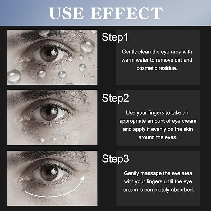 Men's Restoring Eye Cream Under Eye Cream for Dark Circles & Puffiness, Delay Aging Process of Eye Skin, Hydrating & Moisturizing, Reduces Puffiness, and Fine Lines-VivaGrace Women