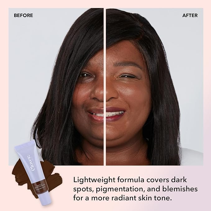 Clover Skin Is In Serum Foundation | Hydrating Face Serum, Lightweight Foundation, Cruelty-Free & Vegan | With Squalane And Sunflower Seed Wax | 30 ml - Shade 14 (Deep)-VivaGrace Women