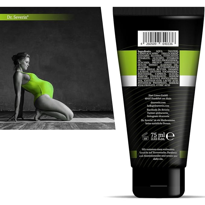 Anti-Stretch Solution: Dr. med. Severin® Stretch mark Cream powered by dual. Prevent + remove stretch marks during muscle building + pregnancy, effective ointment against stretch marks, innovative.-VivaGrace Women