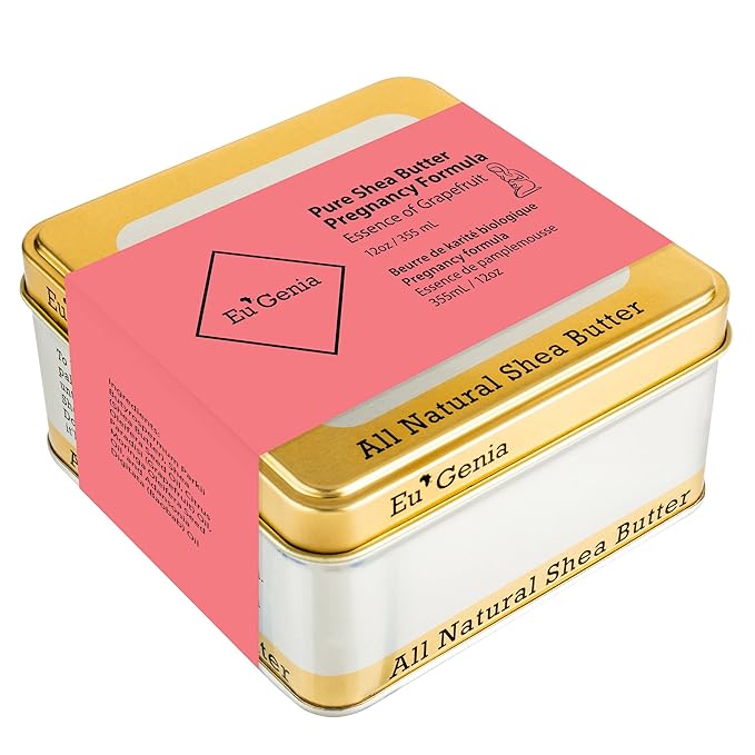 Eu'Genia Pregnancy Formula (Grapefruit, 12oz), 100% Pure Unrefined Ghanaian Shea, Premium Moisturizer Helps Prevent Stretch Marks, For All Skin & Hair Types-VivaGrace Women