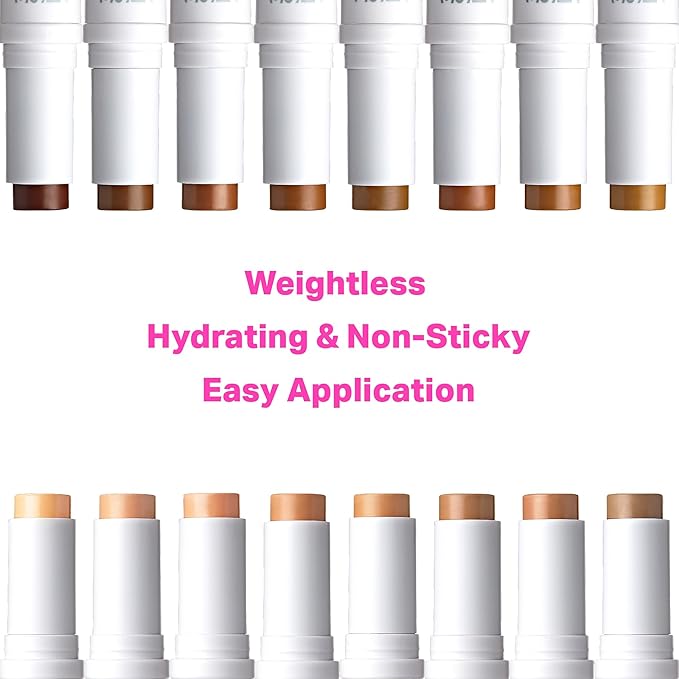 Ruby Kisses Natural Full Coverage 3-In-1 Stick Foundation. Easy to Apply, Hydrating, Lightweight, Long Lasting, Concealer and Contour Stick for Face Makeup (Chestnut)-VivaGrace Women