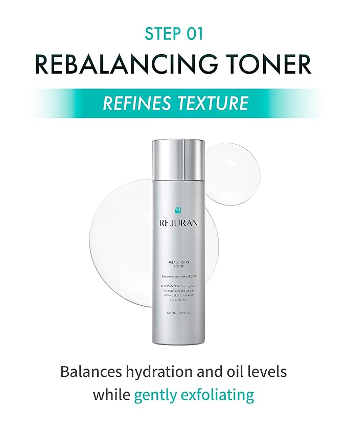 REJURAN® Total Aesthetic Skincare Set, c-PDRN® - Salmon DNA Rejuvenating Daily Skincare Kit for Anti-Aging, Firming & Deep Hydration. Gift Set for Radiant, Youthful Glass Skin. Korean Skincare.-VivaGrace Women