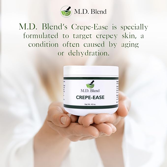 Crepe-Ease - Fragrance Free, Deeply Hydrating Moisturizer Body Butter for Smooth, Firm, Youthful Skin - Powerful Repair Complex with Hyaluronic Acid and Ceramides for Crepey Skin - 4 oz-VivaGrace Women