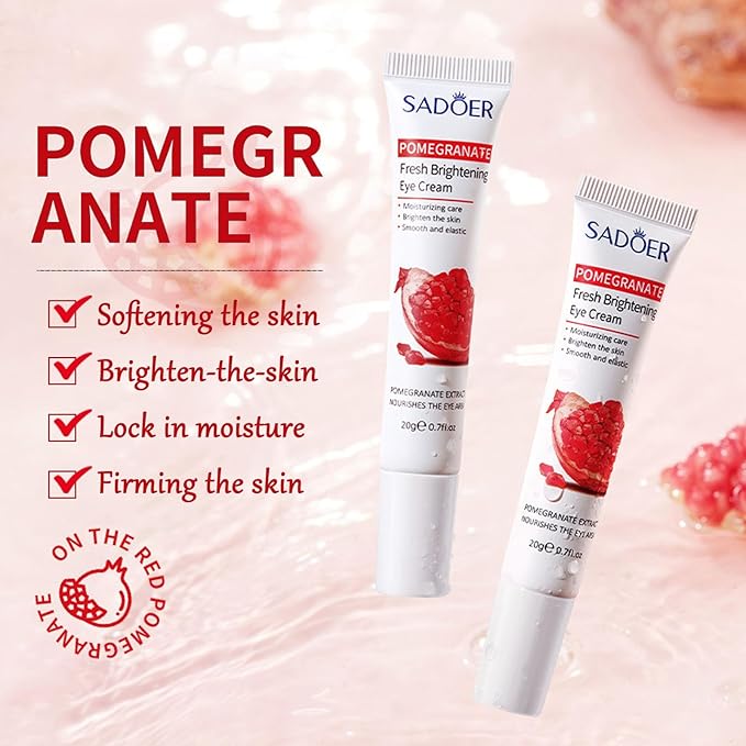 Pomegranate Eye Cream, Under Eye Cream For Dark Circles, Dark Circle Eye Cream For Puffiness And Bags, Anti Aging Eye Cream For Reduce Fine Lines & Wrinkles-VivaGrace Women