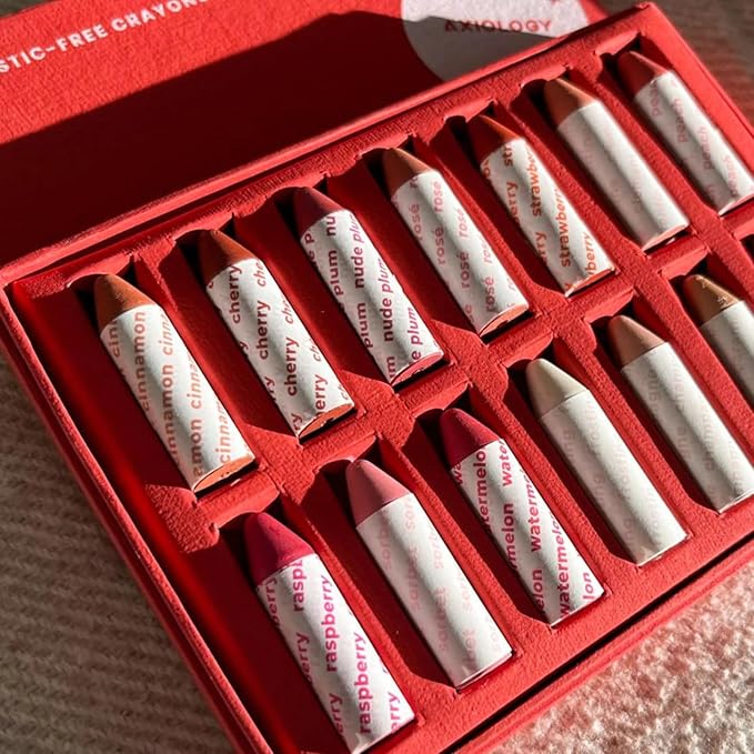 Axiology Multi Stick Crayons For Eyes, Lips, Cheeks Gift Set 14 Balmies - Creamy Buildable Lightweight Moisturizing Blush Face Sticks Contour & Highlighter All Day Wear Face Makeup (Super Fan Pack)-VivaGrace Women