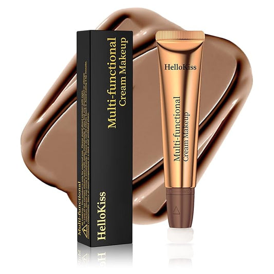 Go Ho Liquid Contour Beauty Wand,Blendable Super Silky Cream Contour Stick,Moisturizing Contour Blusher Stick with Fine Cushion Applicator,Cruelty-free, 002# Medium Brown-VivaGrace Women