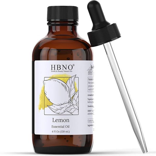 HBNO California Bottled Lemon Essential Oil 4 fl oz (120ml) - Natural & Premium Grade - Lemon Essential Oil for Cleaning-VivaGrace Women